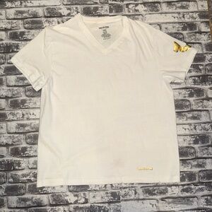 True Religion White T Shirt V-Neck Men's size XL